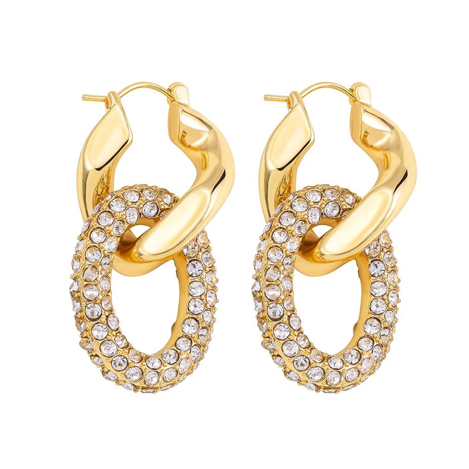Eterna Gold Hoops - Maison Vanessa