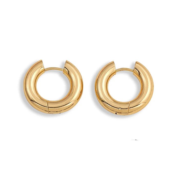 Eterna Gold Hoops - Maison Vanessa