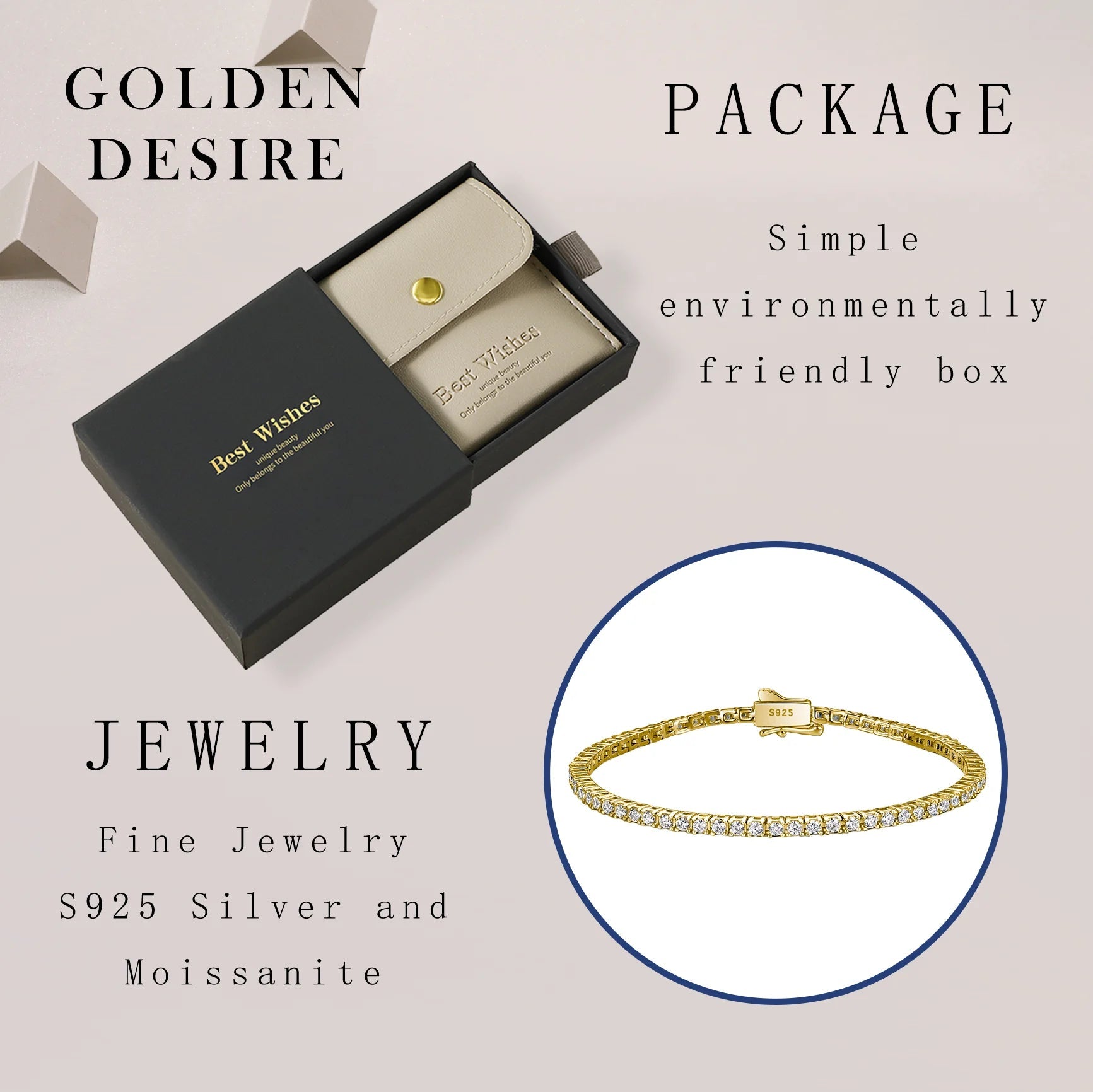 Eterna Moissanite Bracelet - Maison Vanessa