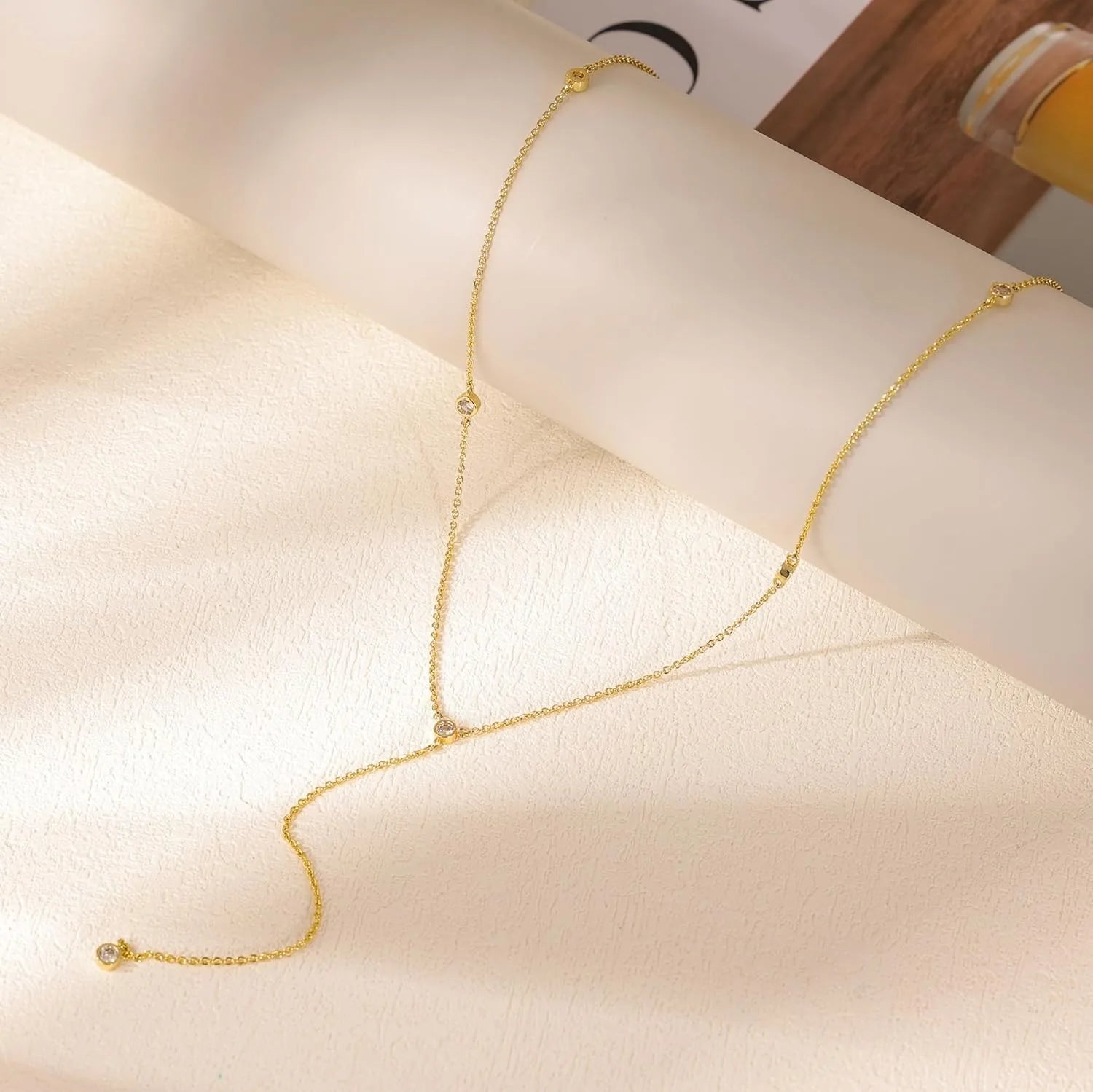 Aurielle Drop Necklace - Maison Vanessa