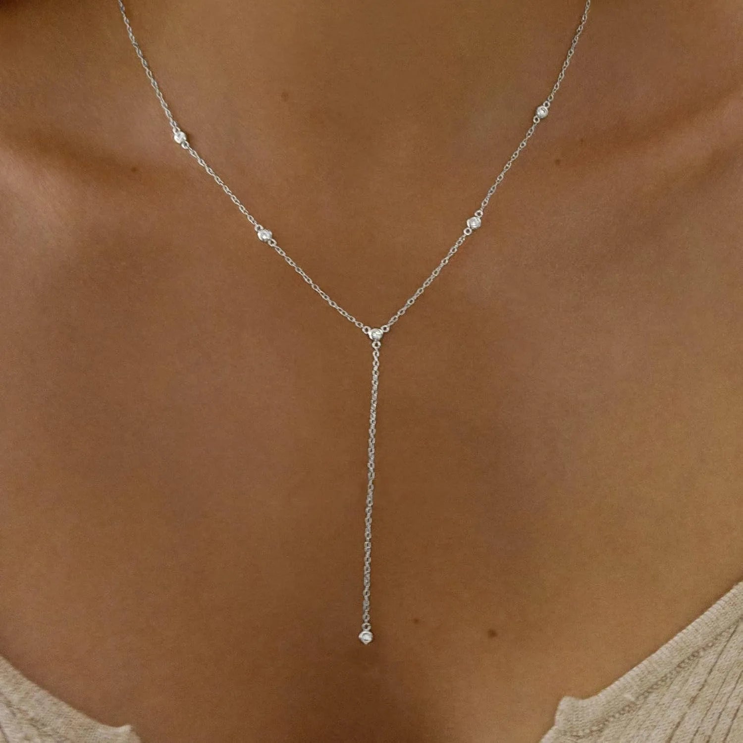 Aurielle Drop Necklace - Maison Vanessa