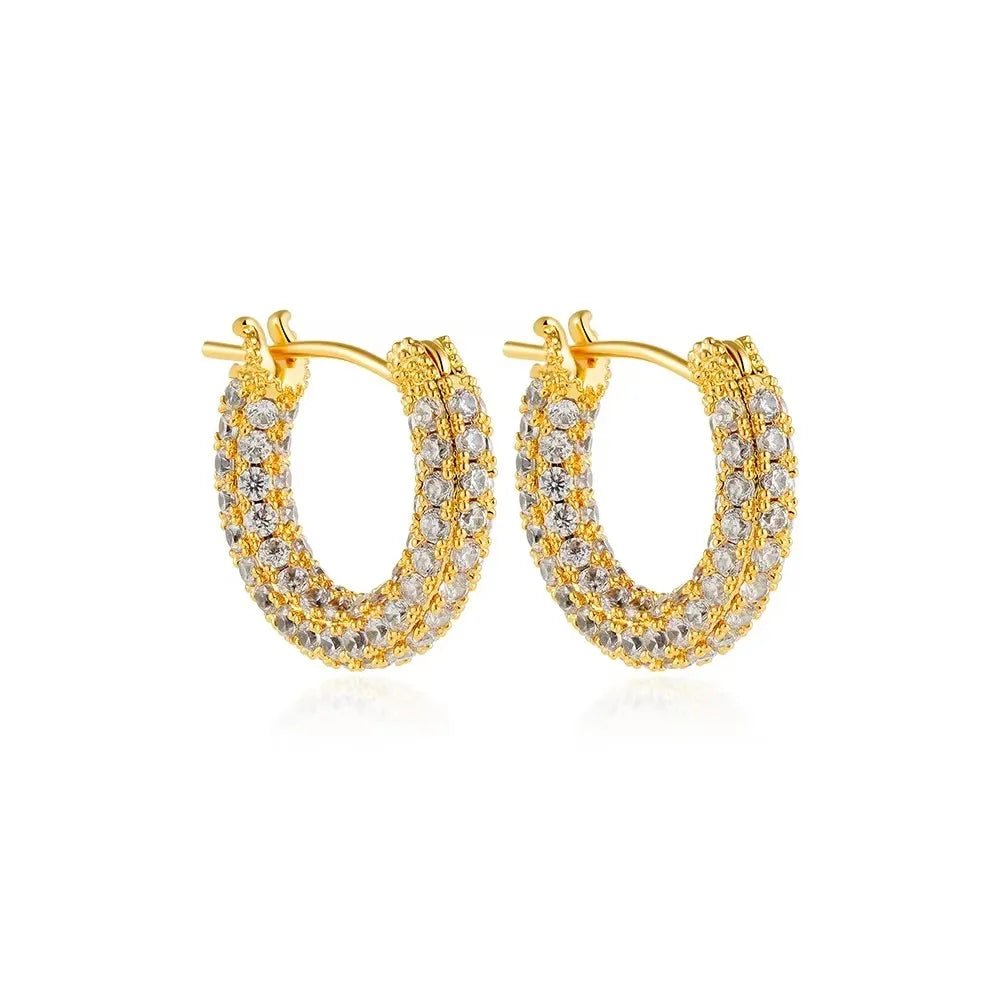 Eterna Gold Hoops - Maison Vanessa