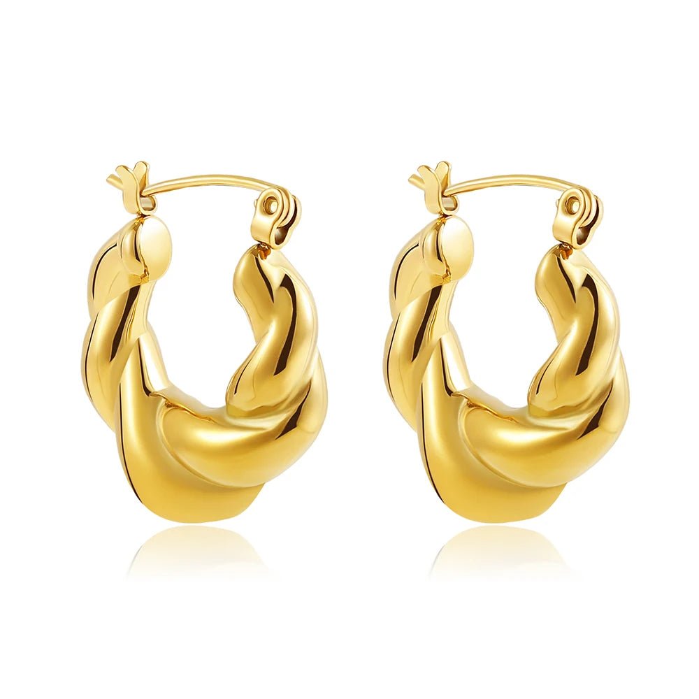 Eterna Gold Hoops - Maison Vanessa