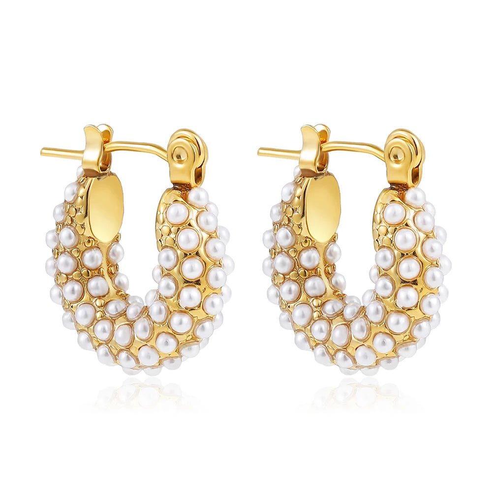 Eterna Gold Hoops - Maison Vanessa