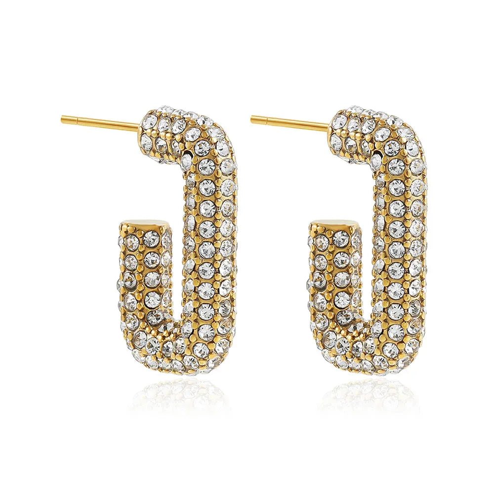 Eterna Gold Hoops - Maison Vanessa