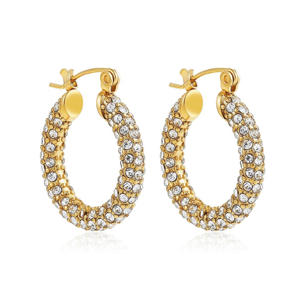 Eterna Gold Hoops - Maison Vanessa