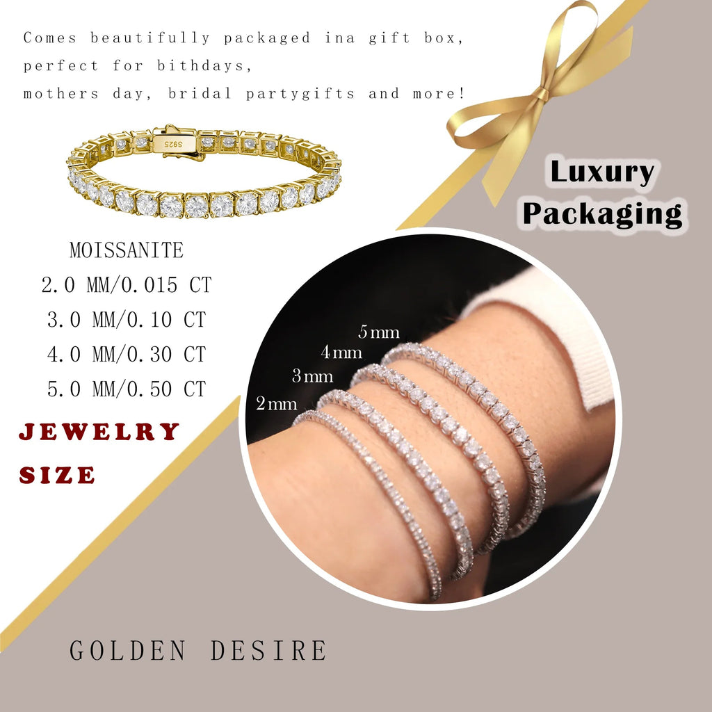 Eterna Moissanite Bracelet - Maison Vanessa