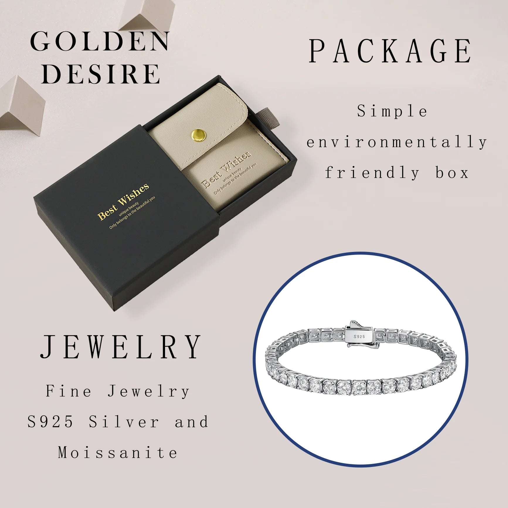 Eterna Moissanite Bracelet - Maison Vanessa