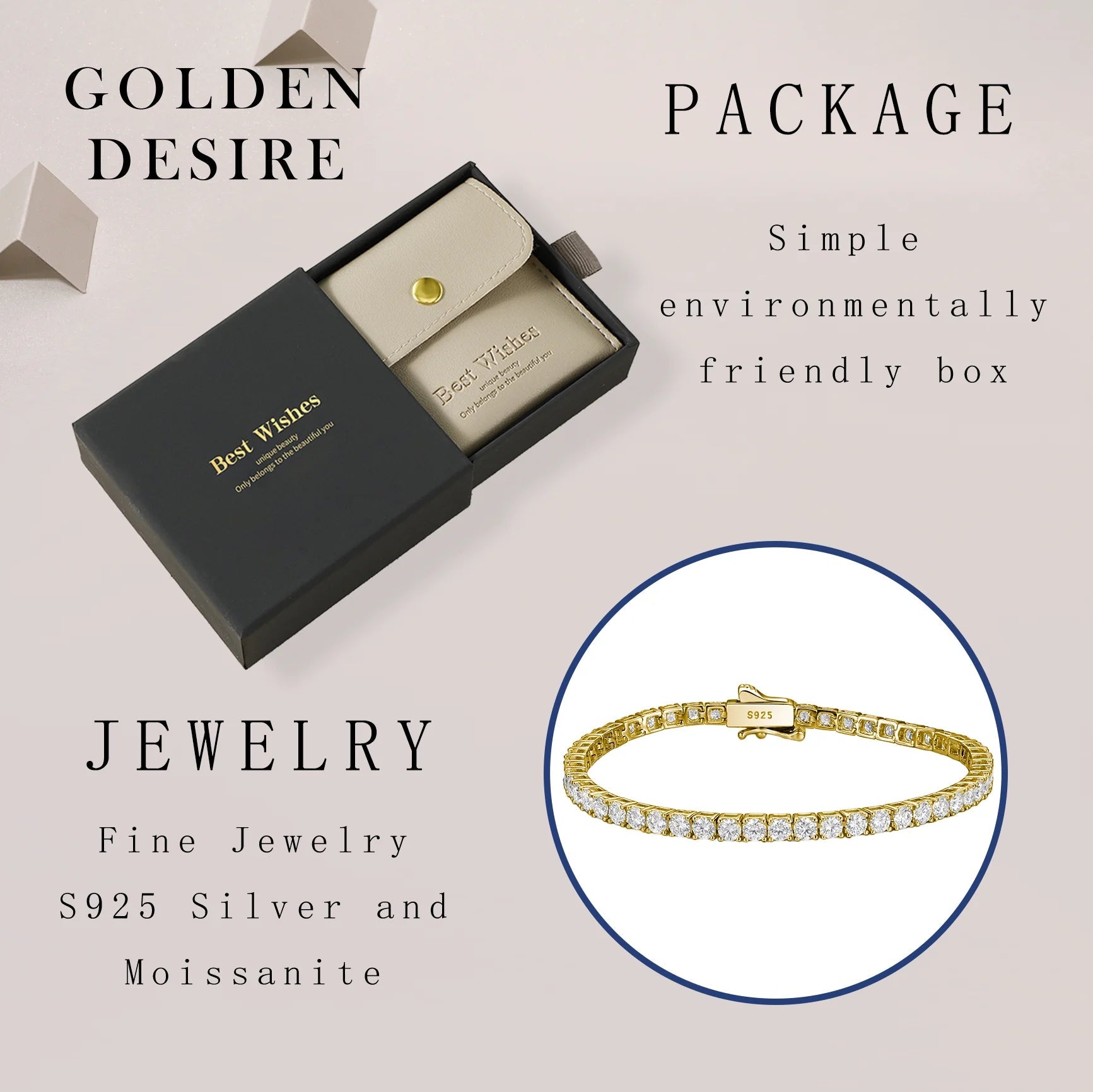 Eterna Moissanite Bracelet - Maison Vanessa