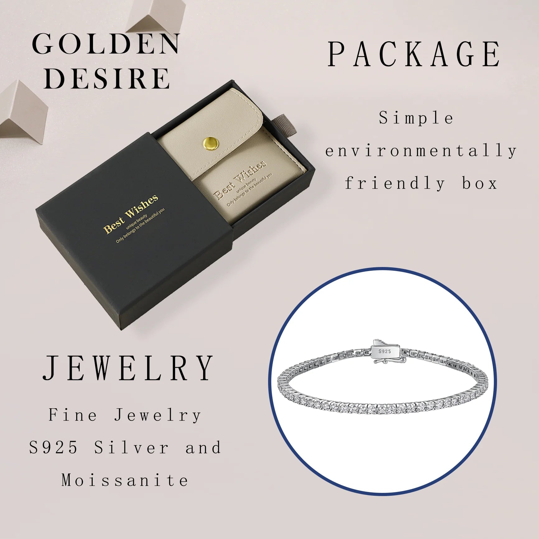 Eterna Moissanite Bracelet - Maison Vanessa