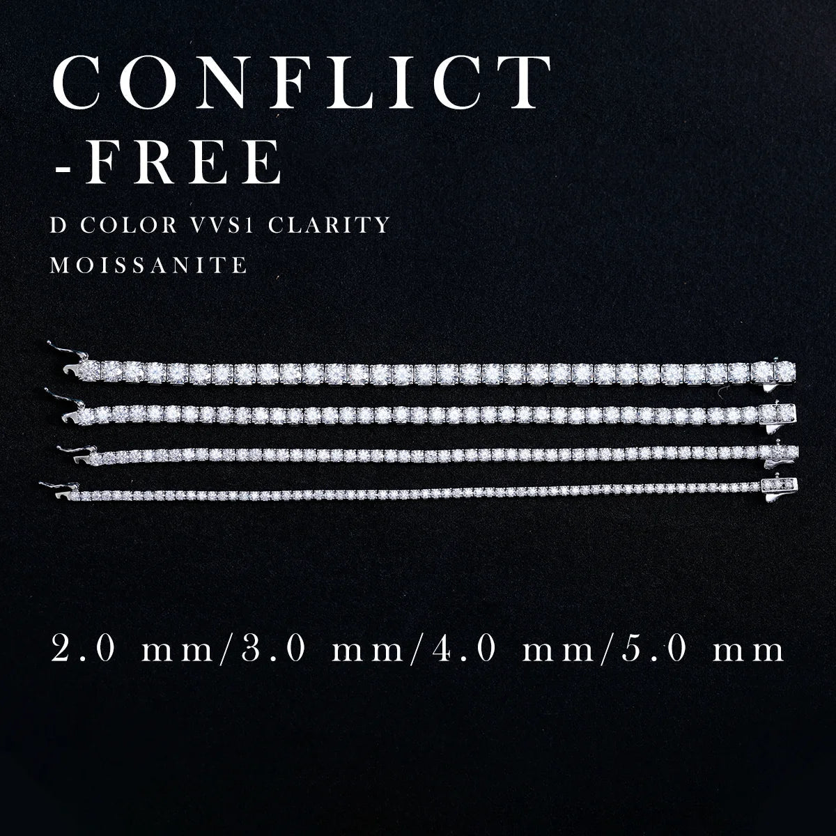 Eterna Moissanite Bracelet - Maison Vanessa