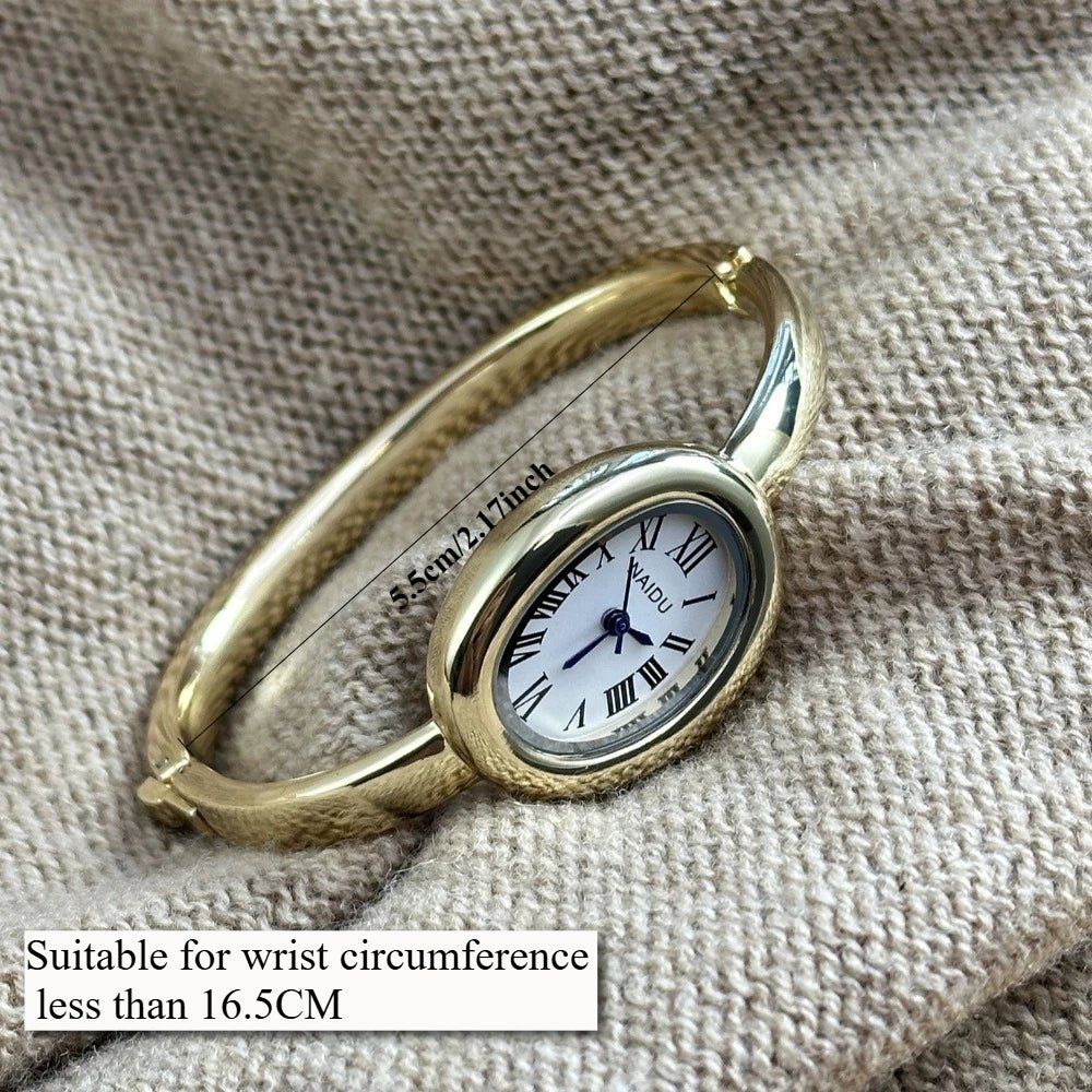 Golden Bracelet Watch – Timeless Elegance for Her - Maison Vanessa