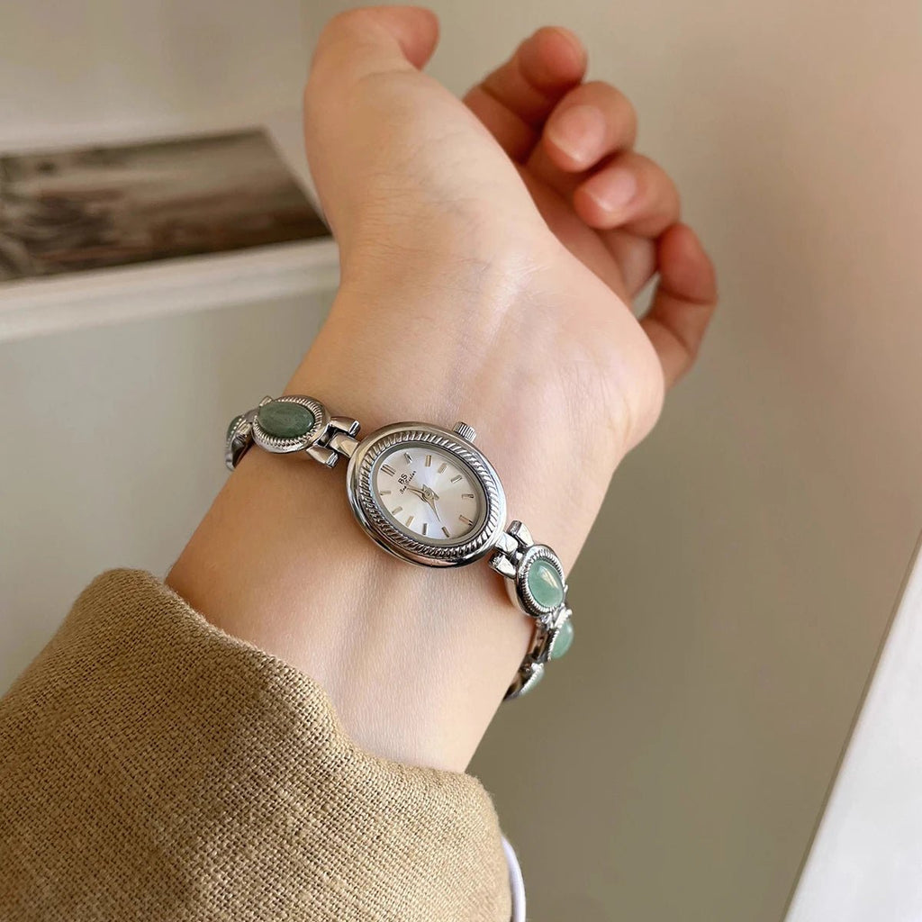 Luxury Green Jade Watch - Maison Vanessa