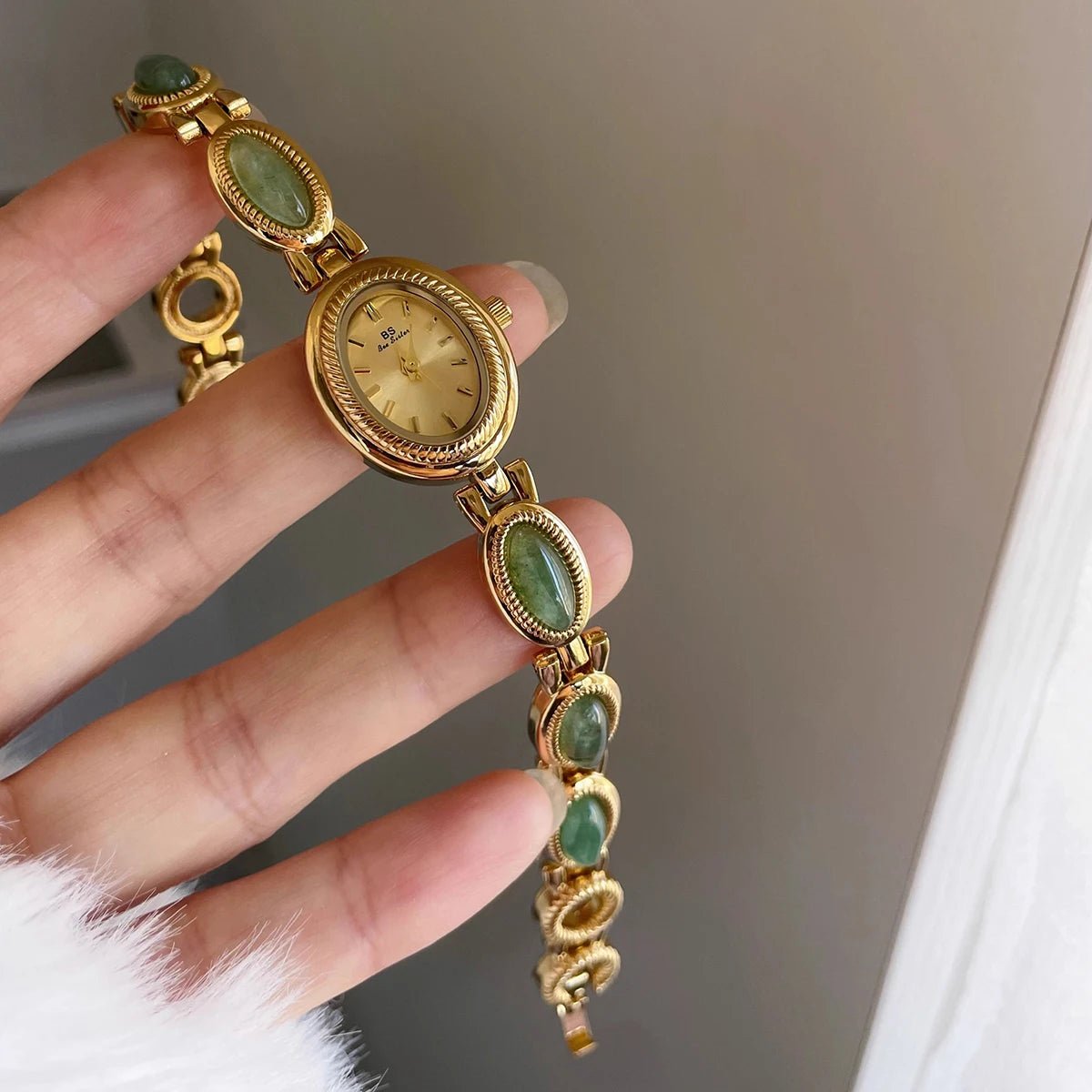 Luxury Green Jade Watch - Maison Vanessa