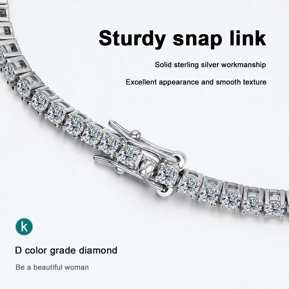 Unisex Moissanite Tennis Bracelet - Maison Vanessa